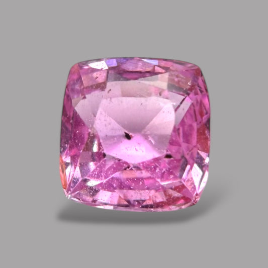 Cushion Cut Shape in Pink Sapphire Gemstone 0.72 Carats & 4.7 x 4.6 mm Size