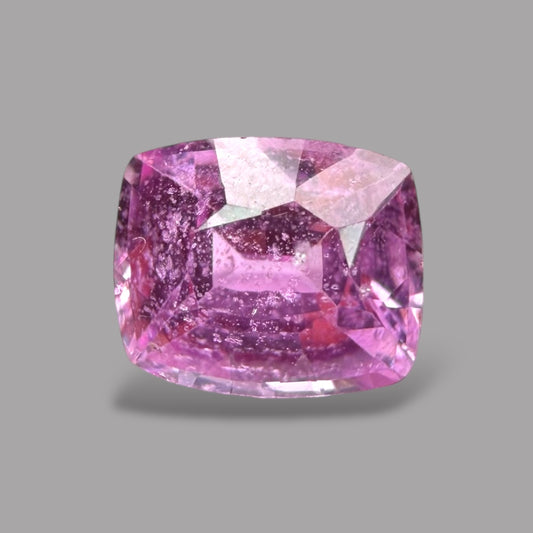 Cushion Cut Shape in Pink Sapphire Gemstone 0.81 Carats & 5.6 x 4.7 mm Size