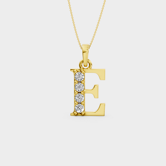 E Letter Necklace
