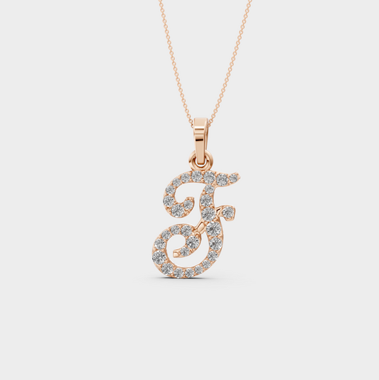 F Pendant Necklace for Women - Mariella