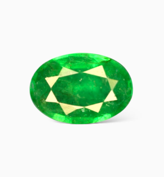 Natural Zambian Emerald Stone 0.46 Carat Oval Shape Size 6.7x4.5mm