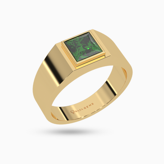 Emerald Ring Aurang 18K Yellow Gold