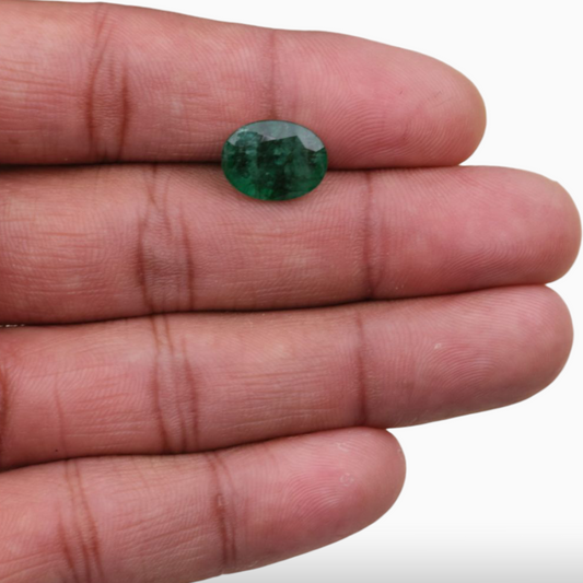 Buy Loose Emerald Gemstone Oval Shape 4.49 Carats 13x10mm Size