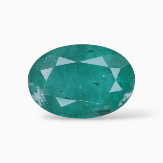 1.86 Carats Loose Stone In Emerald Oval Shape & Size 9.2x6.3mm
