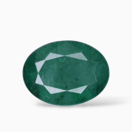 Natural Green Emerald Gemstone For Sale Oval Shape 1.29 Carats 8x6mm Size