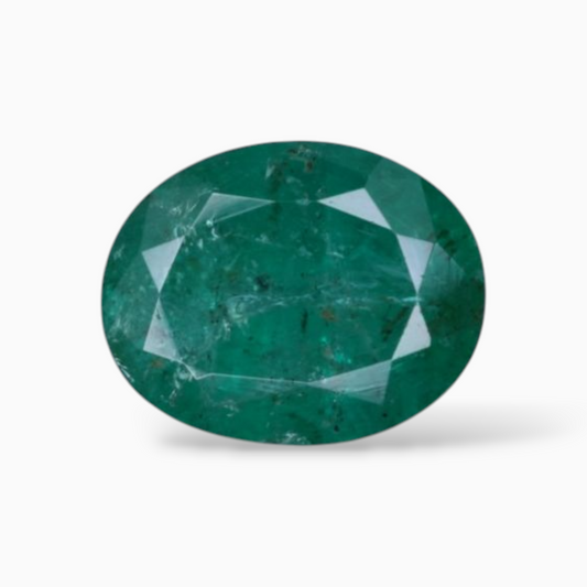 3.47 Carats Original Emerald Gemstone In Oval Shape & Size 10.3x8.1mm
