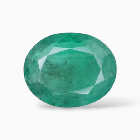Emerald Stone Original In Oval Shape 3.86 Carats 12.5x10mm Size