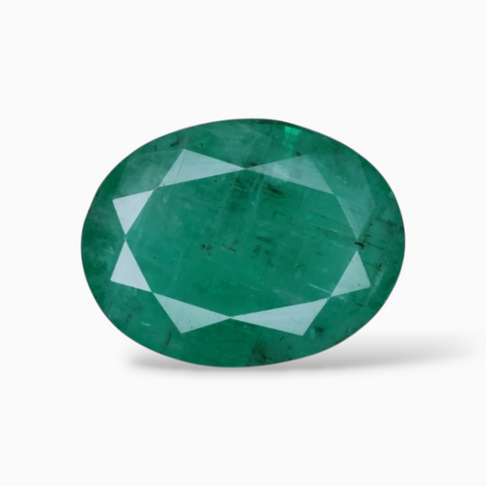 4.18 Carats Original Emerald Gemstone In Oval Shape & Size 12.8x.9.9mm