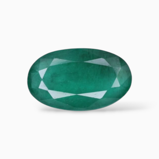 Emerald Gemstone In Oval Shape 1.08 Carats 9.5x5.7mm Size