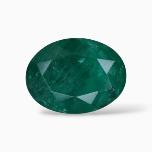 Natural Zambian Emerald Stone For Sale Oval Shape 2.64 Carats 9.4x7.1mm Size