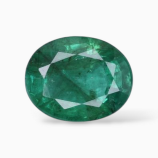 1.15 Carats Purchase Natural Emerald Stone In Oval Shape 7.7x5.6mm Size