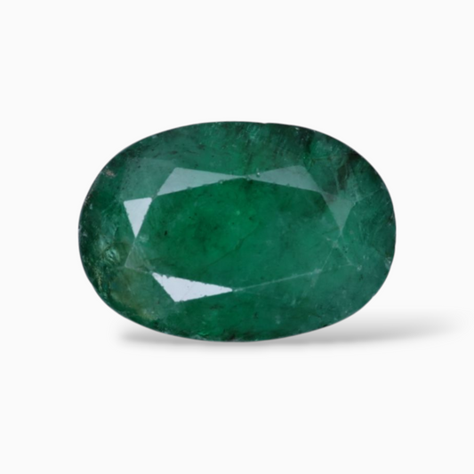 Real Emerald Gemstone Oval Shape 4.40 Carats 12.9x9mm Size