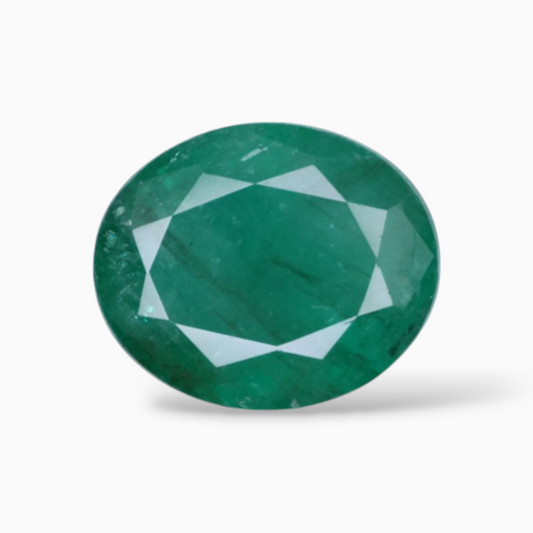 Genuine Emerald Gemstone Oval Shape 4.02 Carats 11.6x9.6mm Size