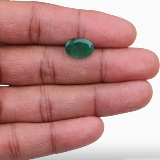 Buy Genuine Emerald Gemstone Oval Shape 4.45 Carats 13.3x9.1mm Size