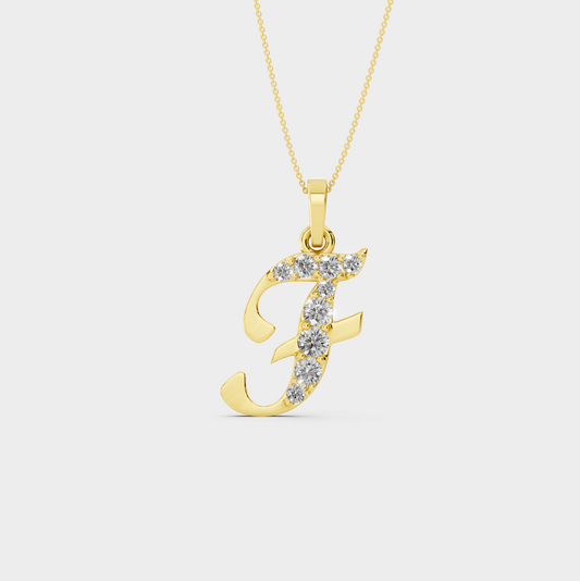 Necklace with Letter F - Lisa