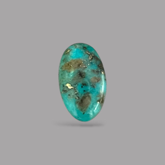 Feroza Stone Original 3.52 Carats 13.5 x 8 x 4.8 mm in Oval