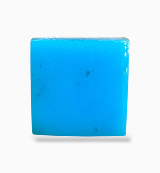 Feroza Stone Square Cut 2.27 Carats 8x8 mm DeepSkyBlue