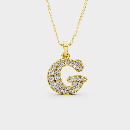 Gold G Initial Necklace – Gifty Charm for Grace