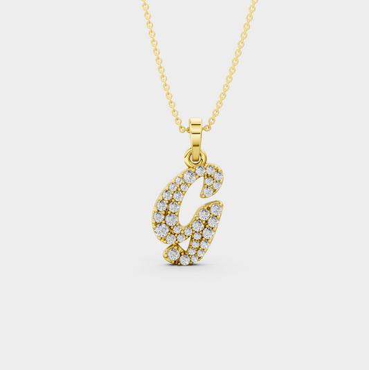 Letter G Pendant Gold – Giana’s Beautiful Necklace