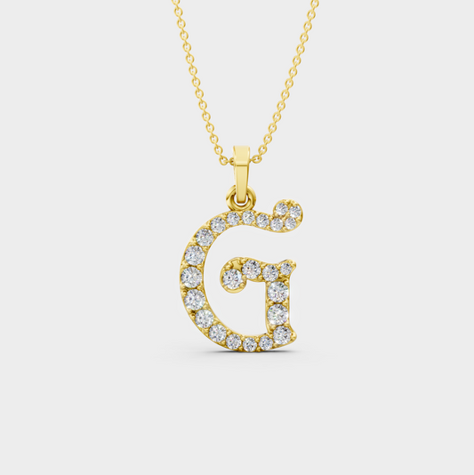 Gold G Pendant Necklace – Gianna’s Classic Style