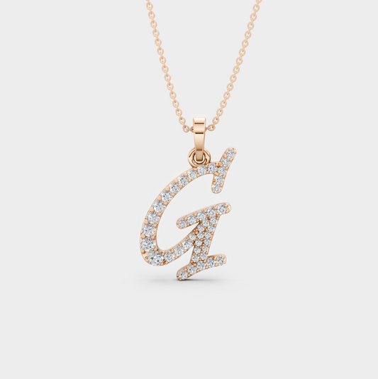 Letter G Necklace Gold – Graceful Gift for Gia