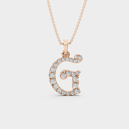 Gold G Pendant Necklace – Gianna’s Classic Style