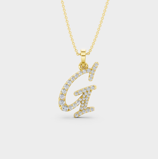 Letter G Necklace Gold – Graceful Gift for Gia