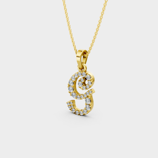 Letter G Gold Necklace – Gift for Gabriella
