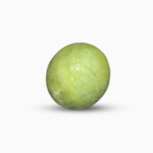 Natural Green Calcite Stone in Round Shape
