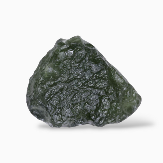 Real Green Moldavite Rough For Sale 8.56 Carats Rough Shape