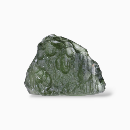 Natural Green Moldavite Raw For Sale 4.64 Carats Rough Shape