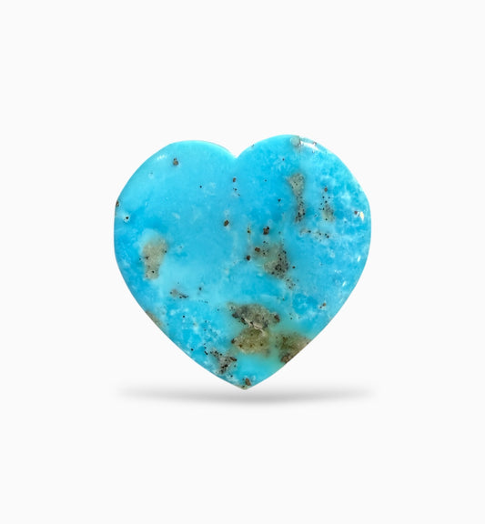 Heart Shape Feroza Stone 18.36 Carats 22x22 mm from Iran