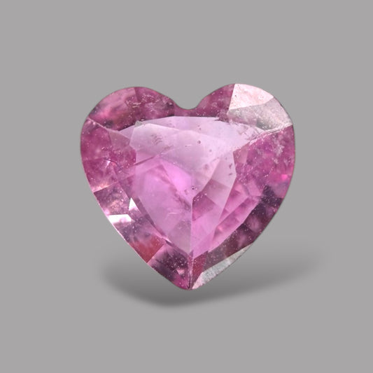 Heart Shape in Pink Sapphire Gemstone 0.50 Carats & 5.2 x 5.4 mm Size