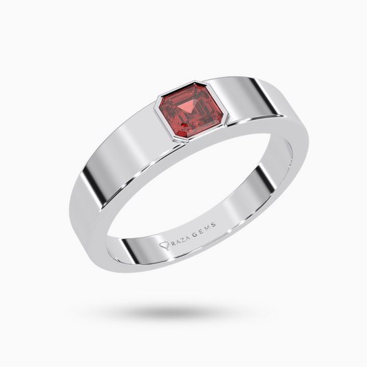 Hessonite Garnet Ring Farhang Silver