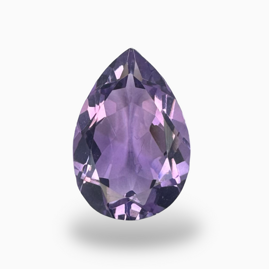 Natural Purple Amethyst Stone 5.19 Carats Pear Shape Cut 15X10mm