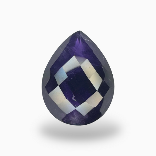 Natural Purple Amethyst Stone 15.6 Carats Pear Shape Cut 20X15mm