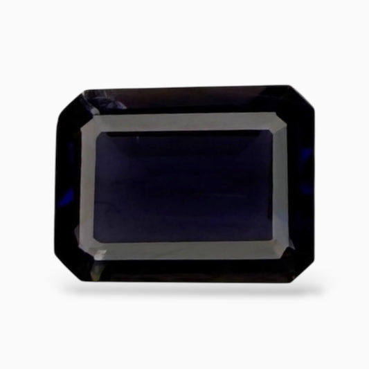 Iolite Stone Emerald Cut 1.25 Carats 8x6 mm