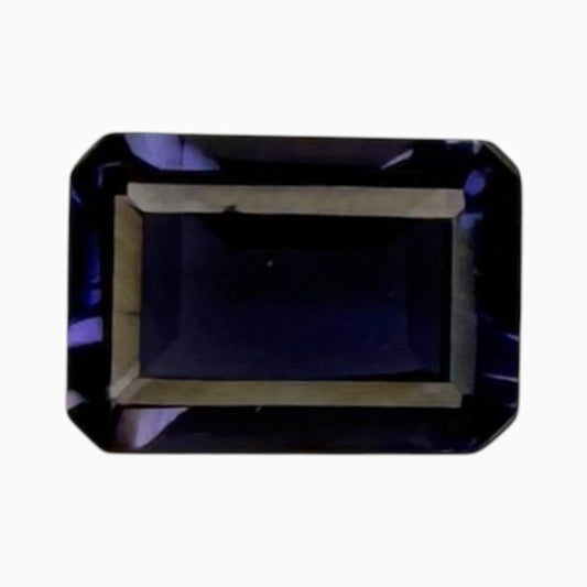 Iolite Stone Emerald Cut 5x7 mm 0.80 Carats