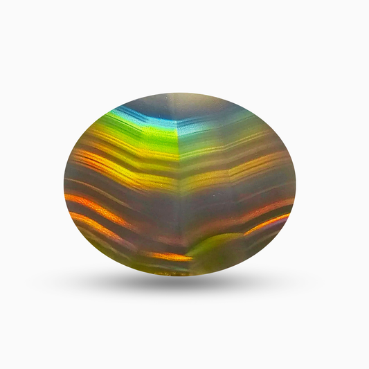 Natural Iris Agate Stone Oval Shape