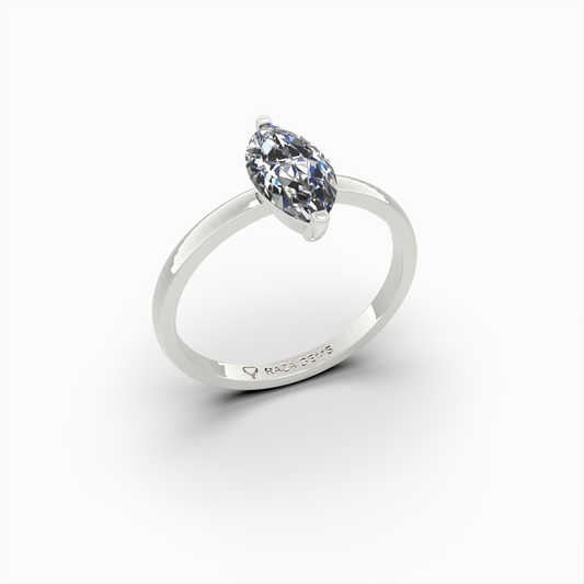 2 Carat Natural Diamond Ring in Marquise Cut - Masha