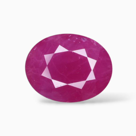 Loose Pink Ruby Gemstone In Oval Shape 3.05 Carats 7.5x9.4mm Size