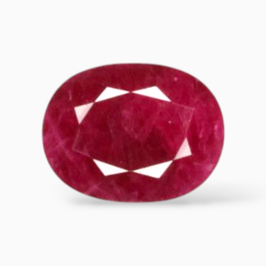 Manik Ruby Stone In Oval Shape 1.51 Carats 8x6.2mm Size