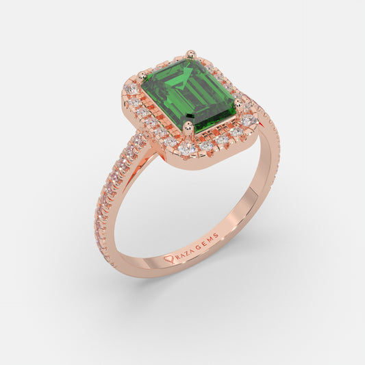 Mennatullah Emerald Ring 18k Rose Gold