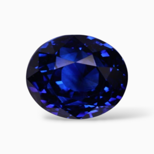 Natural Blue Sapphire 4.10 Carats in Oval Shape & 8.80x7.36x6.89mm Size from Sri lanka