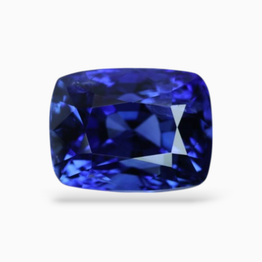 Natural Blue Sapphire 4.14 Carats Cushion Shape 9.26x6.98x6.60mm Size Certified By IDL