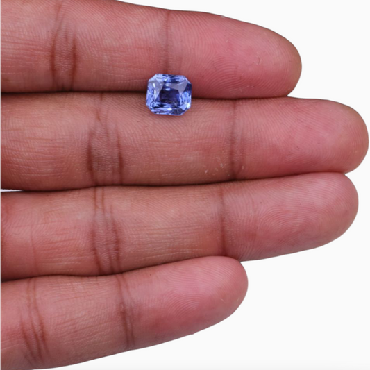 Natural Blue Sapphire 4.14 Carats Octagon Shape8.73 x 7.87 x 5.88 mm Size Certified By IDL