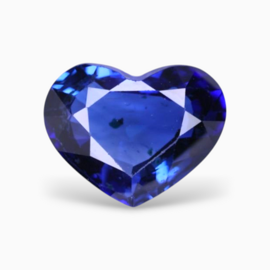 Natural Blue Sapphire Stone 1.61 Carats Heart Shape 7.85x6.17x3.61mm Size