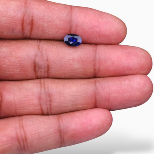 Natural Blue Sapphire Stone 1.85 Carats Oval Shape 8.30x5.82x4.76mm Size Certified By IDL