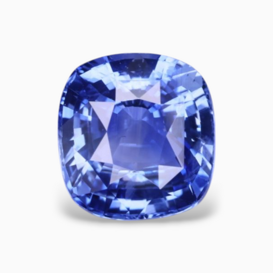 Natural Blue Sapphire Stone 2.59 Carats Cushion Shape 8.01x7.56x4.55mm Size