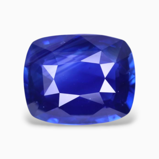 Natural Blue Sapphire Stone 2.59 Carats Cushion Shape 8.95x7.21x4mm Size